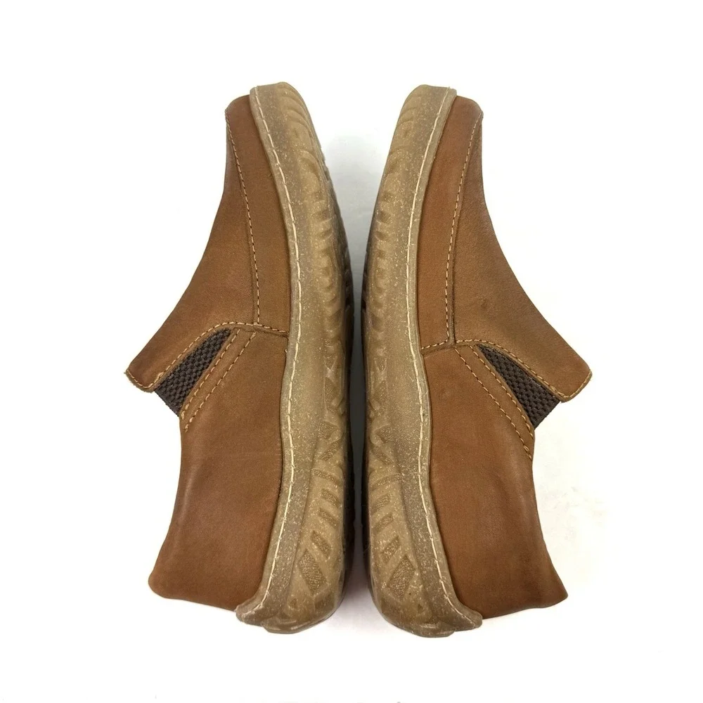 Born Breck Loafer 6 Brown Maple Leaf Slip On Leather Shoes Women 36-37 MRSP $130